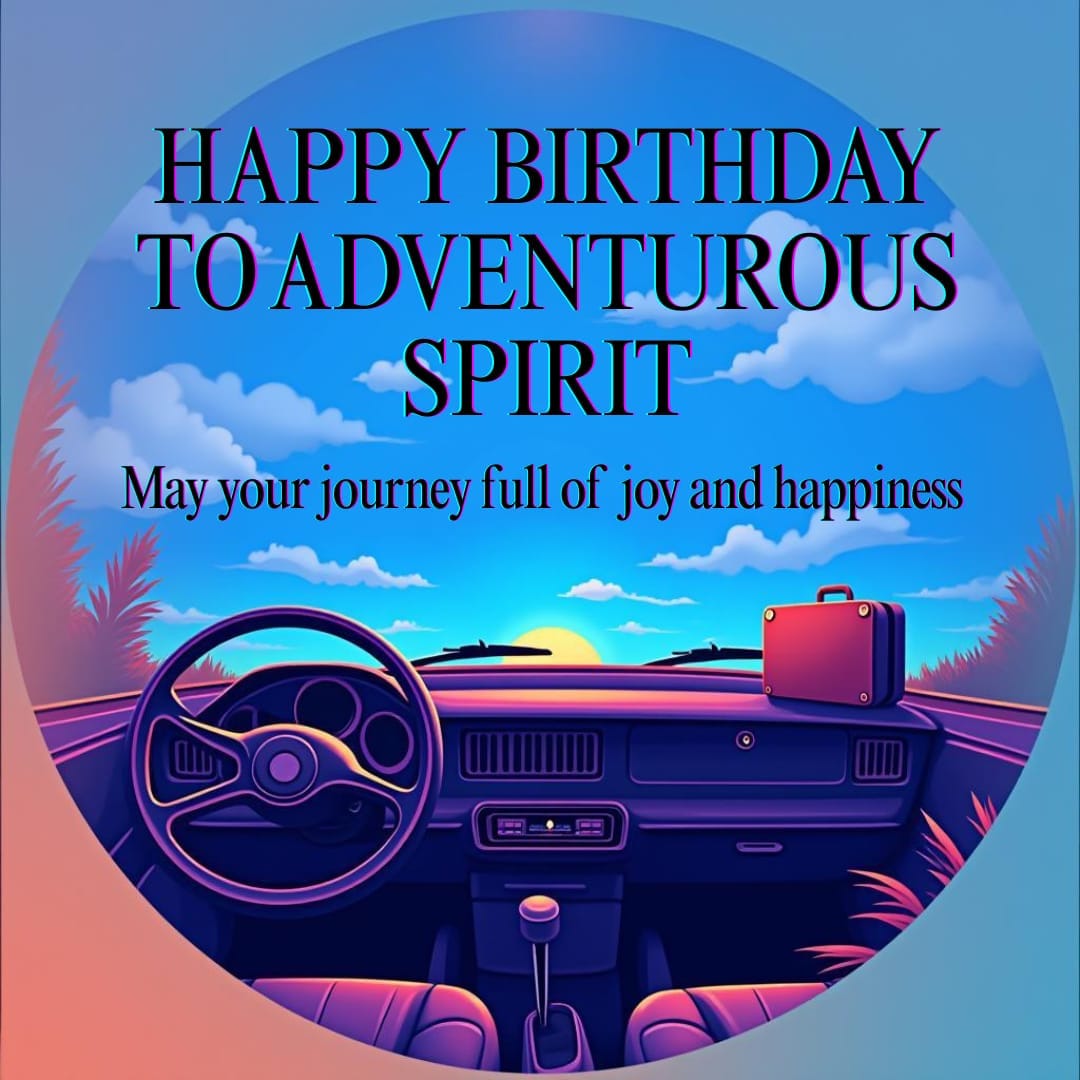 Travel partner birthday wishes with scenic view