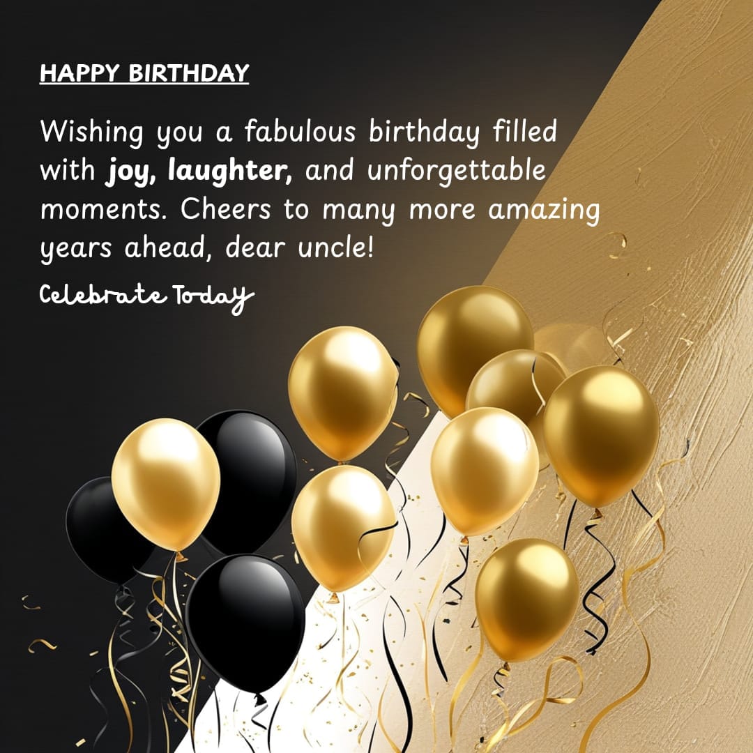 70+ Birthday Wishes for Uncle – Funny, Islamic & Unique