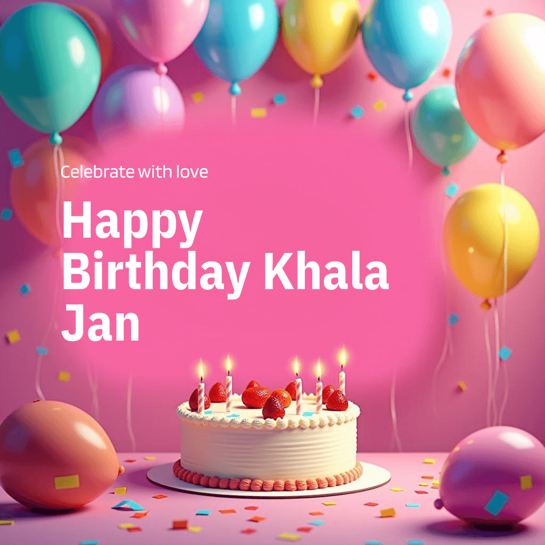 Most Beautiful Birthday Wishes for Khala Jaan in Urdu
