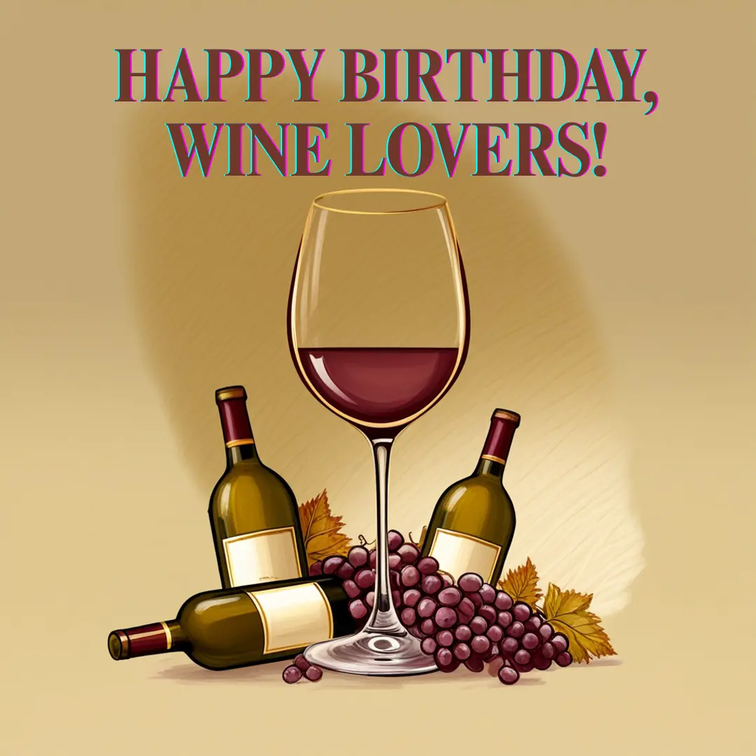 Happy Birthday Wine