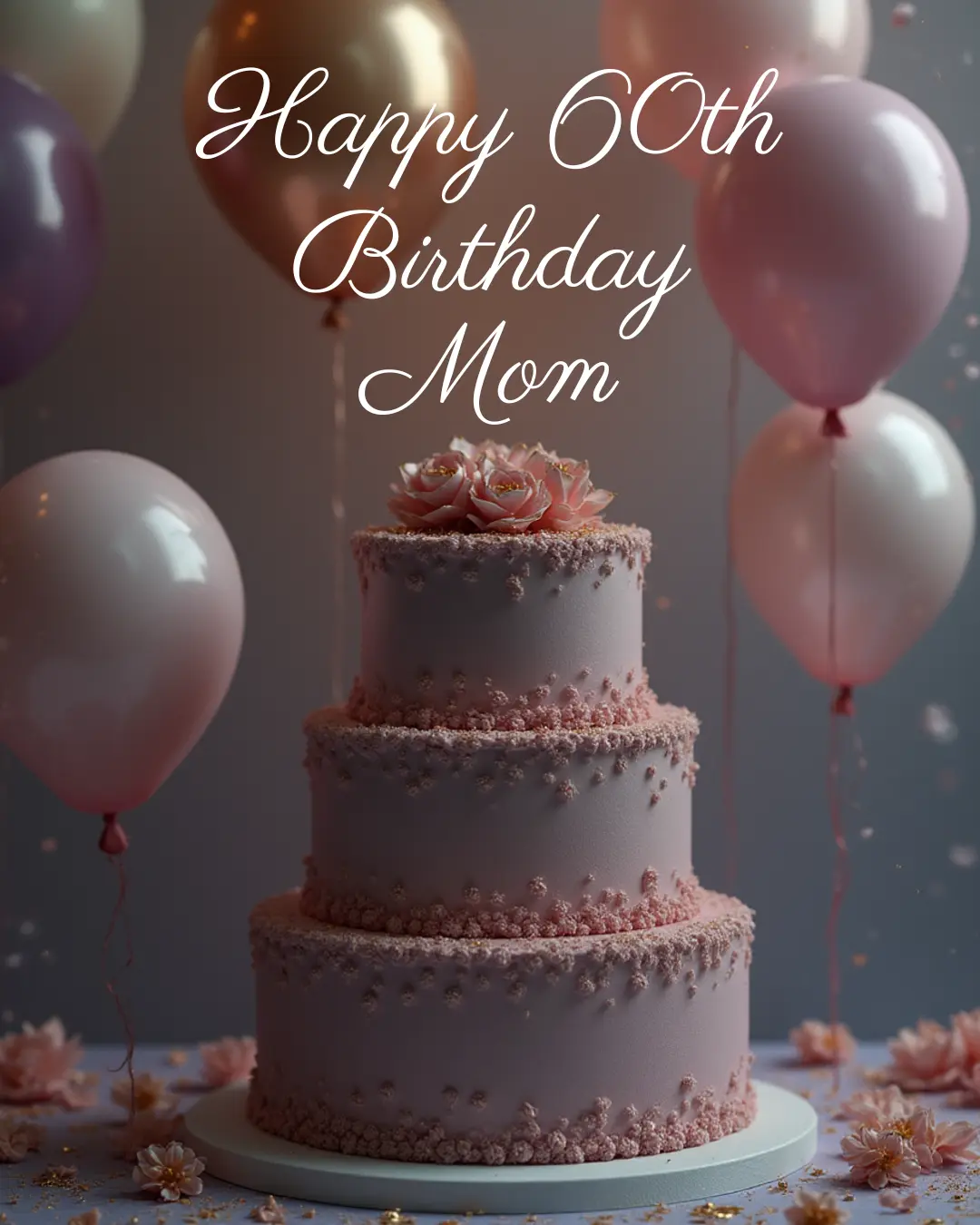 Happy 60th birthday wishes for Mom, full of love and happiness